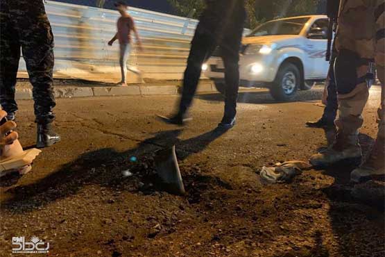 حملات راکتی به منطقه الخضراء بغداد (+تصاویر)