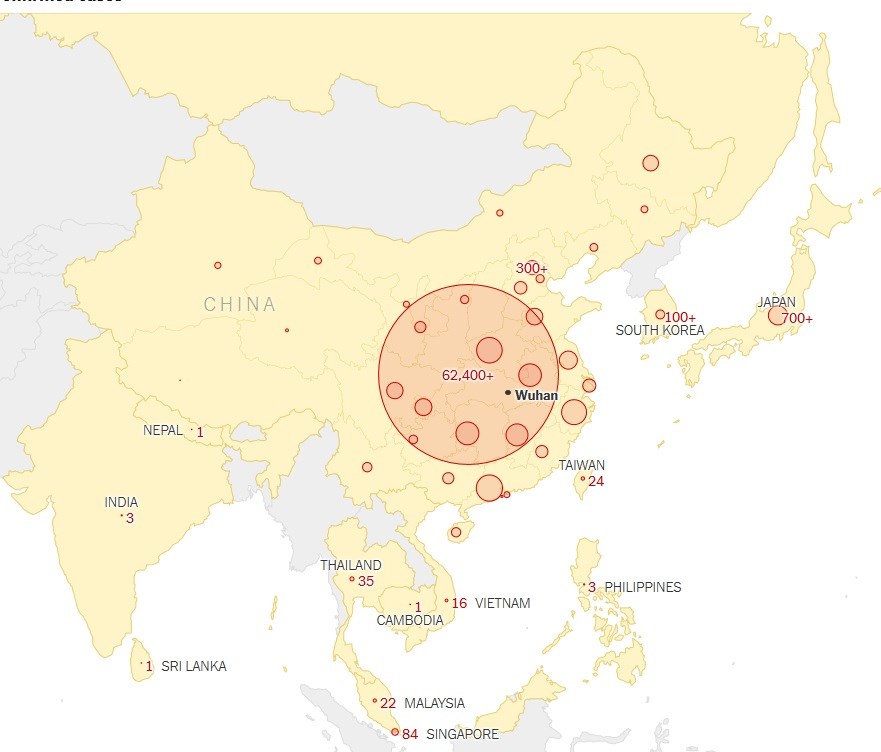 آخرین نقشه جغرافیایی کرونا در جهان / ایران هم اضافه شد (عکس) آخرین نقشه جغرافیایی کرونا در جهان / ایران هم اضافه شد (عکس)