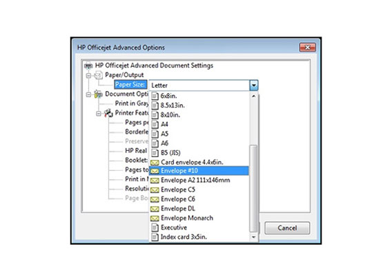 آموزش تنظیم اندازه کاغذ در پرینتر hp