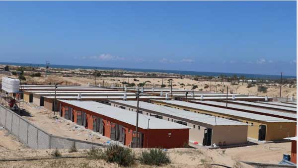 ساخت ۲ هفته‌ای یک هزار واحد ویژه قرنطینه مبتلایان کرونا در غزه (+عکس)