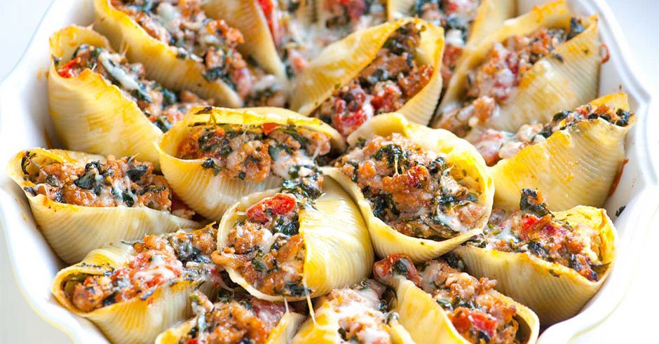 طرز تهیه جامبو شلز شکم پر بسیار شیک و خوش مزه طرز تهیه جامبو شلز شکم پر بسیار شیک و خوش مزه