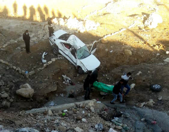 یک کشته و دو مصدوم در پی واژگونی خودرو پژو پارس