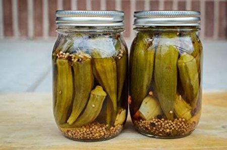طرز تهیه ترشی بامیه خانگی