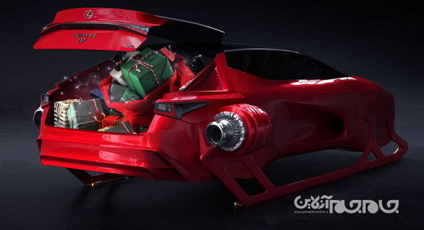 سورتمه کانسپت لکسوس HX معرفی شد؛ یک کادوی متفاوت برای بابانوئل!+عکس