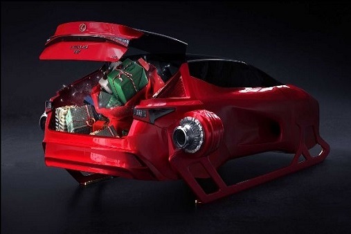 بابانوئل این خودرو را جایگزین گوزن های شمالی می کند (+عکس) بابانوئل این خودرو را جایگزین گوزن های شمالی می کند (+عکس)