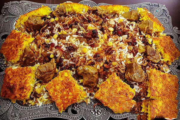 طرز تهیه مانی پلو باگوشت تکه ای