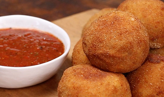 طرز تهیه توپک سیب زمینی سوخاری