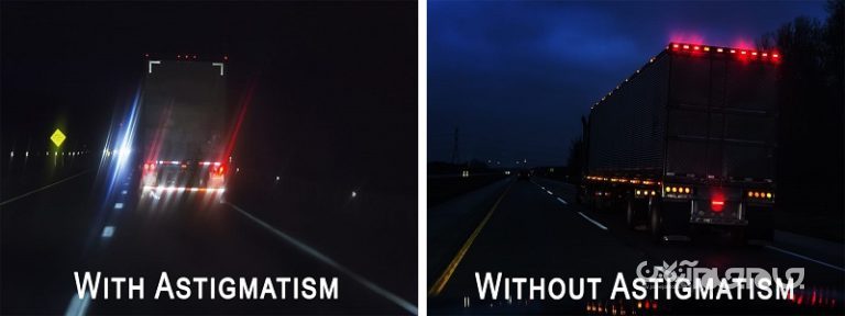 چرا آستیگماتیسم بویژه در شب باعث تاری دید می شود؟+عکس