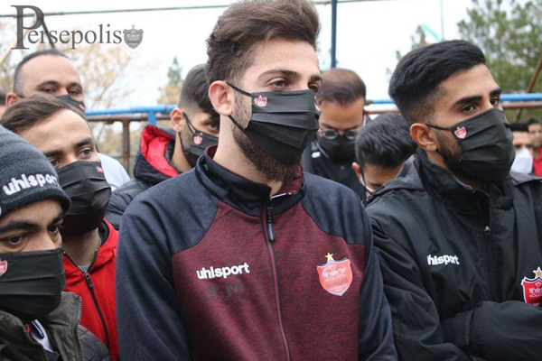 اشک یحیی و پرسپولیسی‌ها بر مزار میناوند و انصاریان (عکس)