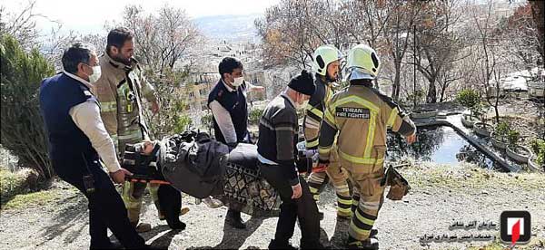 سقوط یک دختر به دره در ارتفاعات تهران (+تصاویر)