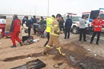 واژگونی مرگبار خودروی حامل اتباع خارجی