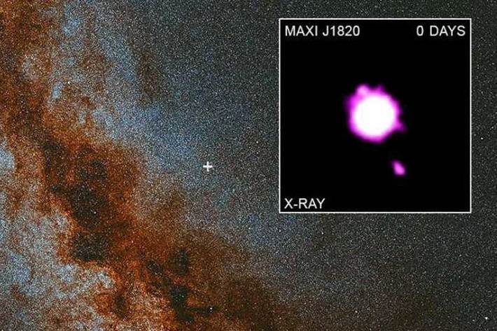 ستاره شناسان به تازگی سیاه چاله‌ای کشف کرده‌اند که با سرعتی نزدیک به سرعت نور، ماده داغ به فضا پرتاب می‌کند. این اشتعال در فیلم جدیدی کشف شد که توسط رصدخانه اشعه ایکس «چاندرا» متعلق به ناسا گرفته شده است.