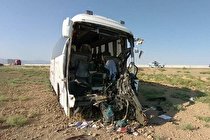 تصادف مرگبار اتوبوس در آزادراه کرج - قزوین (عکس)