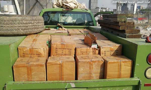 کشف محموله جدید مواد محترقه در بندر بیروت (+عکس) کشف محموله جدید مواد محترقه در بندر بیروت (+عکس)