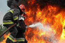 حادثه آتشسوزی مجتمع مسکونی در اقدسیه تهران/ نجات ۱۰ شهروند از میان دود و آتش