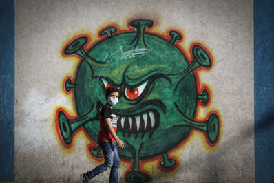 گرافیتی های جدید کرونایی در سراسر جهان گرافیتی های جدید کرونایی در سراسر جهان