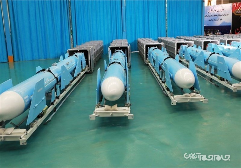 ناوهای هواپیمابر آمریکایی در تیررس این موشک ایرانی هستند.+عکس