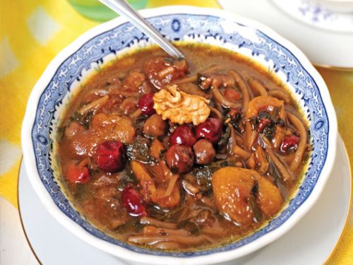 طرز تهیه آش میوه محلی