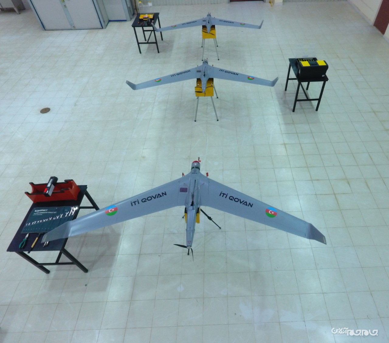 تصاویری از خط تولید پهپاد انتحاری iti Qovan ساخت کشور آذربایجان تصاویری از خط تولید پهپاد انتحاری iti Qovan ساخت کشور آذربایجان