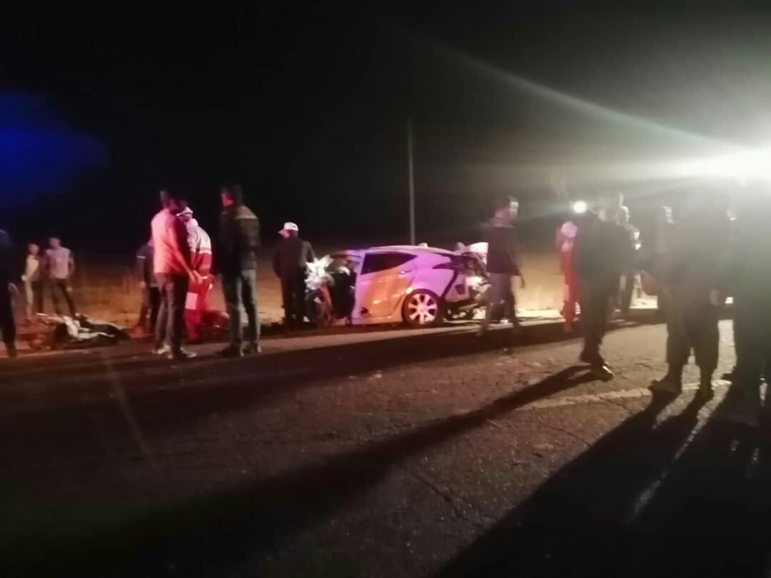 تصادف شبانه ۳ خودرو در تکاب، جان پنج نفر را گرفت تصادف شبانه ۳ خودرو در تکاب، جان پنج نفر را گرفت