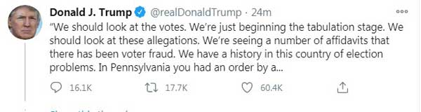 ترامپ: تاریخچهای از مشکلات انتخاباتی در آمریکا داریم ترامپ: تاریخچهای از مشکلات انتخاباتی در آمریکا داریم