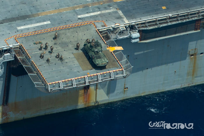 خودروهای زرهی سبک؛ رویکرد جدید ناوهای آمریکایی برای مقابله با تهدید قایق های تندرو+عکس