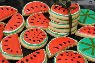 طرز تهیه ی کوکی هندوانه ای