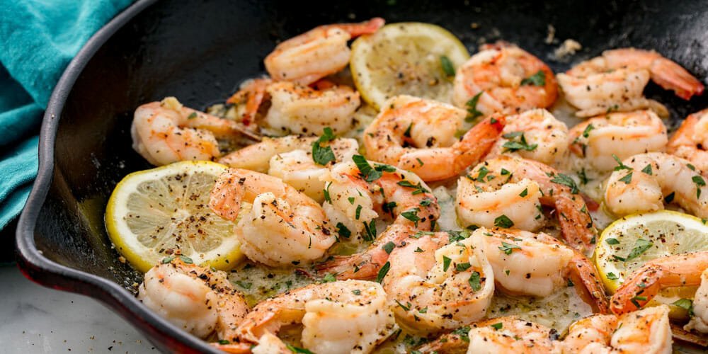 طرز تهیه خوراک میگو دریایی