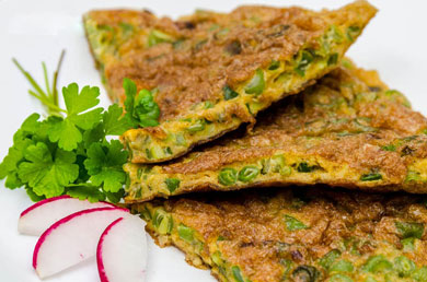 طرز تهیه کوکو لوبیا سبز