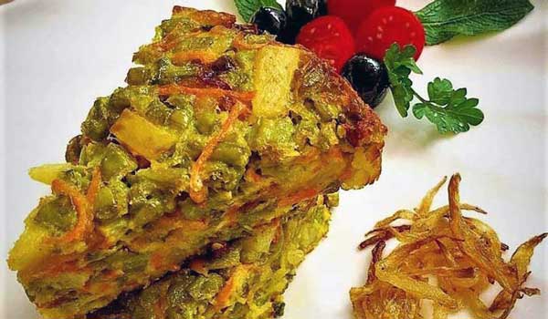 طرز تهیه کوکو لوبیا سبز