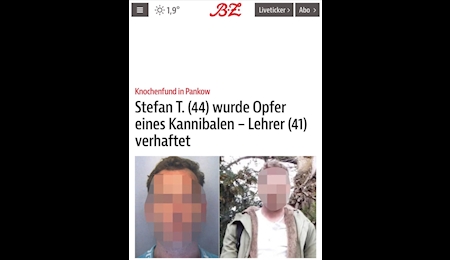 دستگیری مردی آدمخوار در برلین