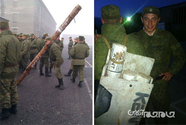 سربازان و مجازات‌های عجیب در روسیه+عکس