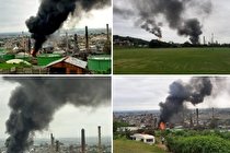 انفجار مهیب در پالایشگاه نفت آفریقای جنوبی