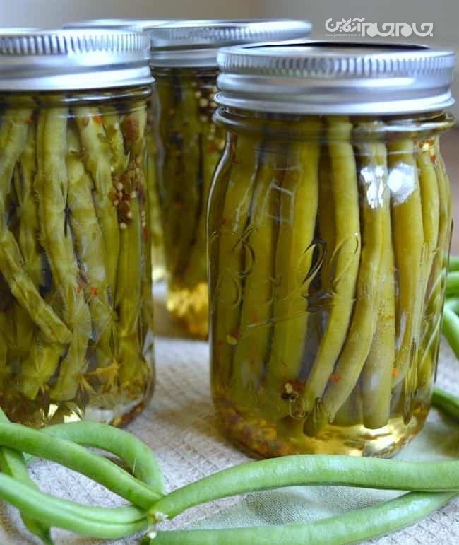 طرز تهیه ترشی لوبیا سبز و آموزش مرحله به مرحله آن نکات طرز تهیه ترشی لوبیا سبز