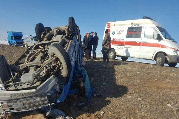 دو کشته و سه زخمی در دو حادثه رانندگی جاده‌ شاهین‌دژ-تکاب