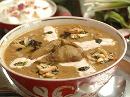 طرز تهیه آبگوشت بادمجان همدان