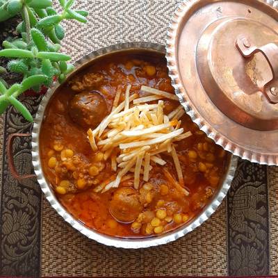 طرز تهیه قیمه نخود یزدی طرز تهیه قیمه نخود یزدی