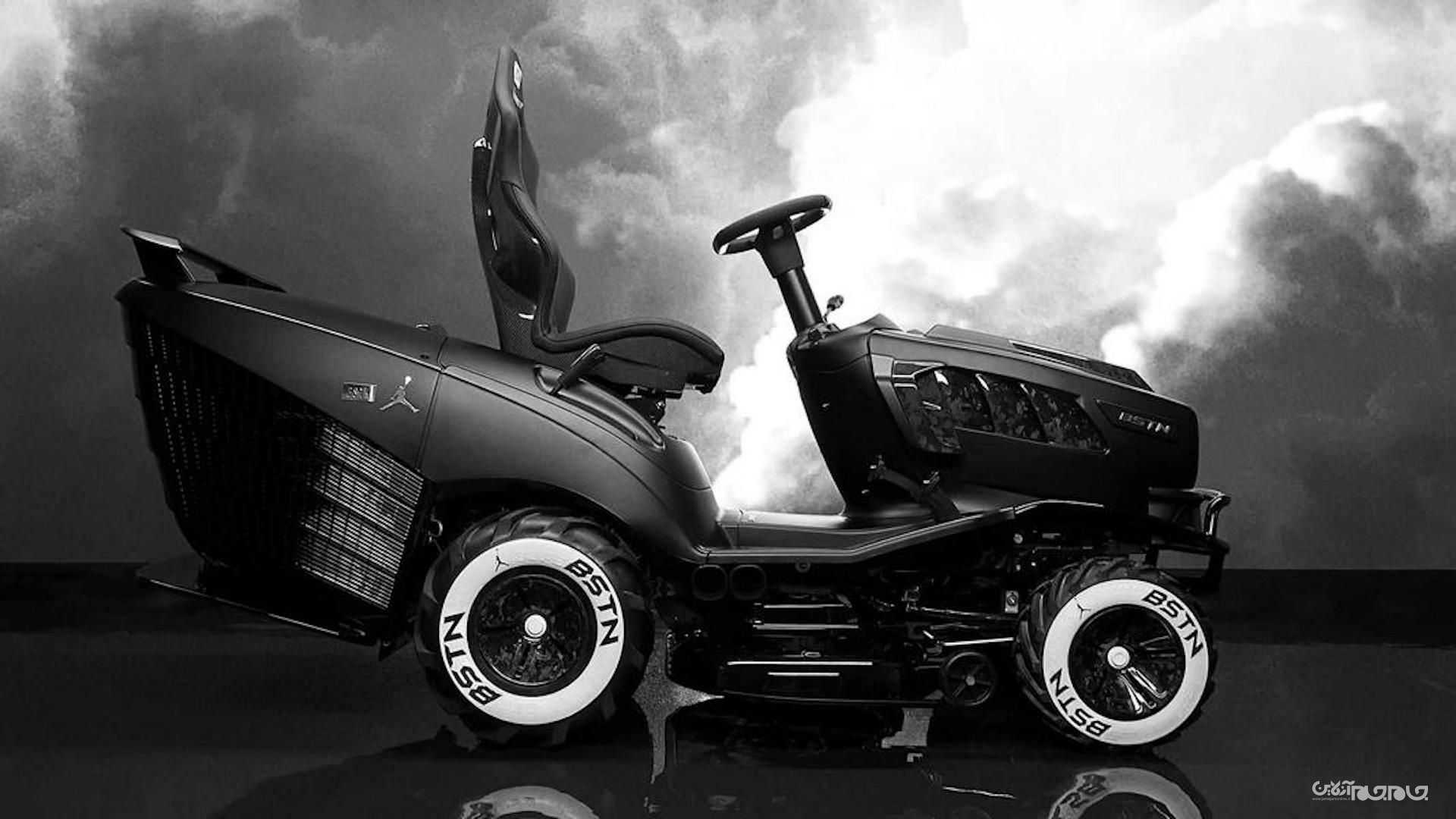 رونمایی از ماشین چمن زنی منصوری+عکس