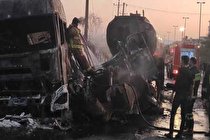 واژگونی مرگبار پژو ۲۰۶ در بزرگراه آزادگان