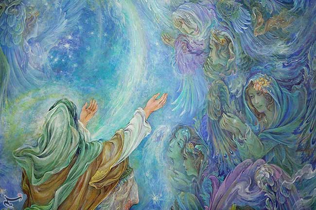 نگاهی کوتاه به مشاهدات پیامبر اسلام (ص) در آسمانها نگاهی کوتاه به مشاهدات پیامبر اسلام (ص) در آسمانها