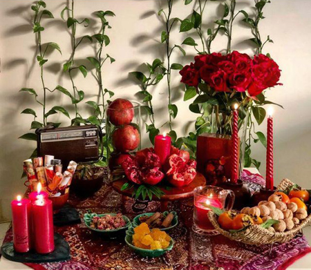 تزیین سفره شب یلدا 99