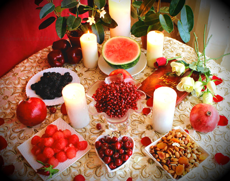 تزیین سفره شب یلدا 99