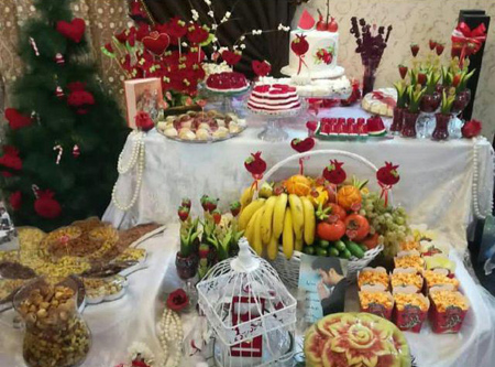 تزیین سفره شب یلدا 99