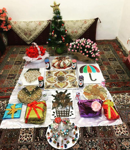 تزیین سفره شب یلدا 99