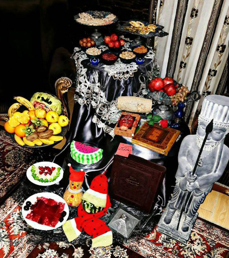 تزیین سفره شب یلدا 99