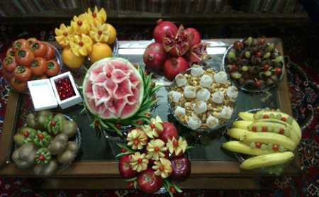 تزیین سفره شب یلدا 99