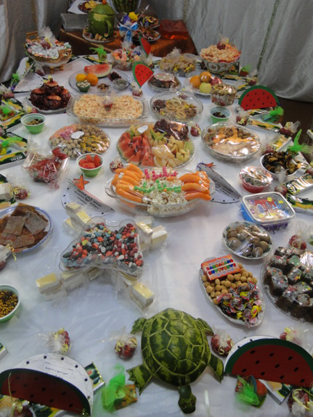 تزیین سفره شب یلدا 99