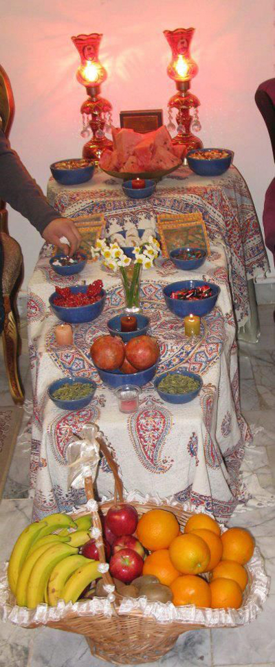 تزیین سفره شب یلدا 99