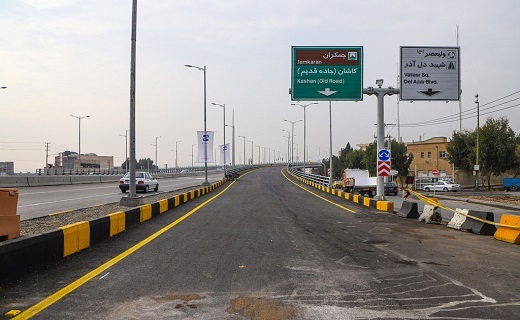 تقاطع غیرهمسطح ولی عصر (عج)قم در یک قدمی بهره‌برداری +تصاویر