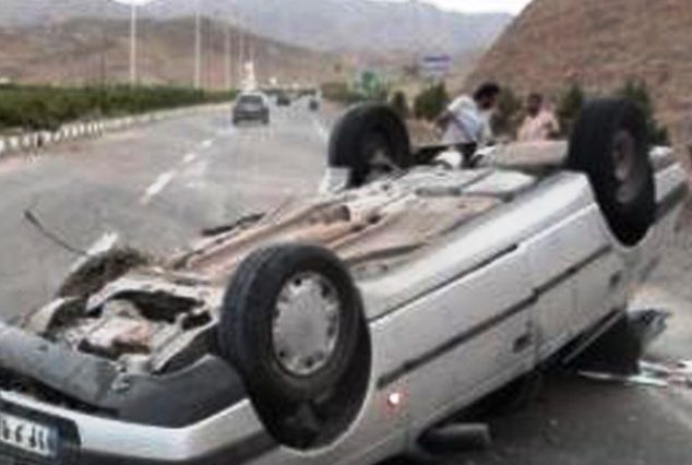 واژگونی مرگبار خودرو پژو پارس در جهرم واژگونی مرگبار خودرو پژو پارس در جهرم